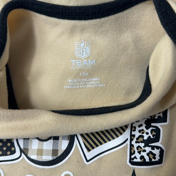 New Orlean Saints Littlest Fan - Cheer & Onesie Duo - Picture 9 of 9